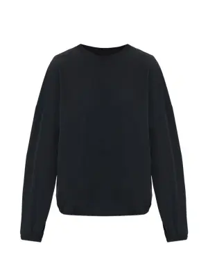 Трикотаж с длинными рукавами и кулиской