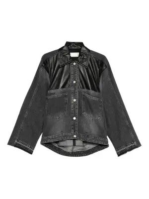 Джинсовая куртка со вставками