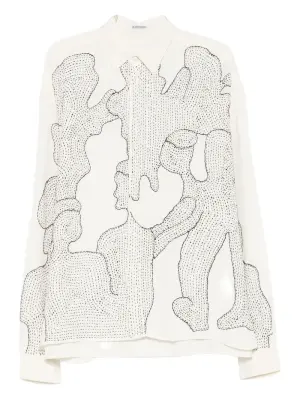 Рубашка с графическим принтом