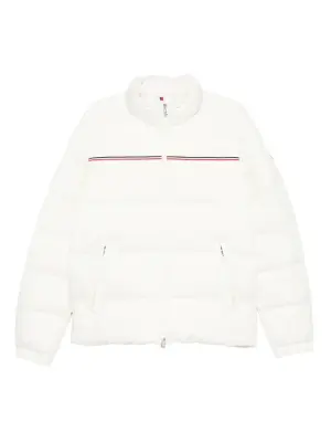 Стеганая куртка с отделкой в полоску