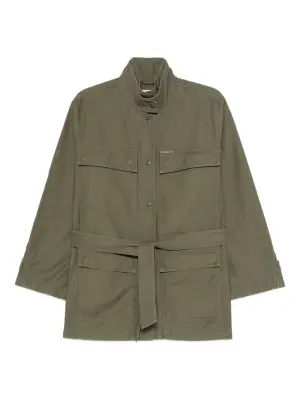 Пальто с поясом