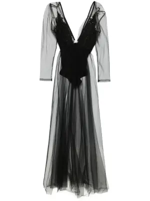 Платье макси из коллаборации с Lia Aram