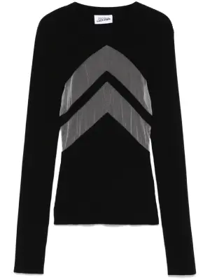 Свитер с узором шеврон