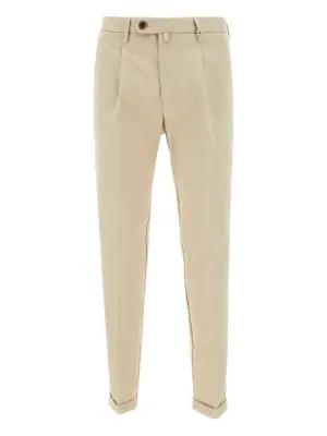 Брюки чинос со складками