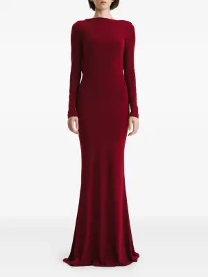 Платье макси с вырезом на спине