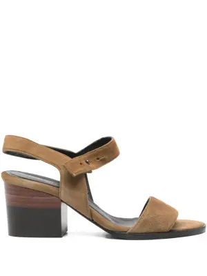 босоножки на блочном каблуке с ремешком на щиколотке