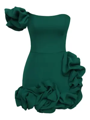 Платье мини на одно плечо