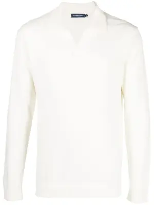 Трикотажная рубашка поло с длинными рукавами