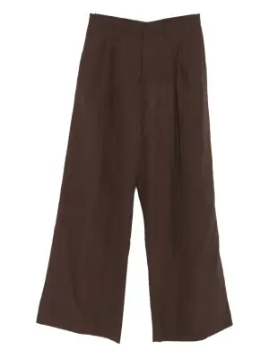 Плиссированные брюки широкого кроя