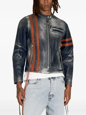 Куртка с отделкой в полоску