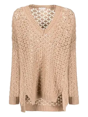 Свитер с V-образным вырезом