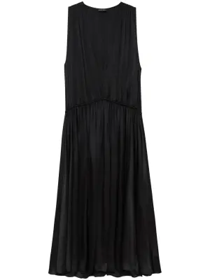 Шелковое платье макси Mia