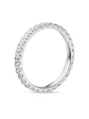 Кольцо Memory из переработанного белого золота с бриллиантами