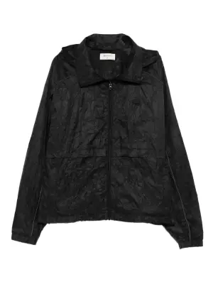 Мятая куртка с капюшоном