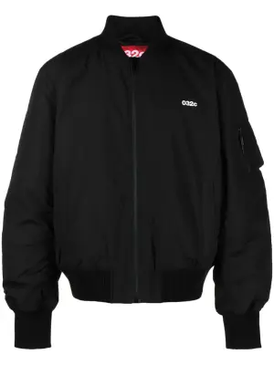 Бомбер на молнии с логотипом