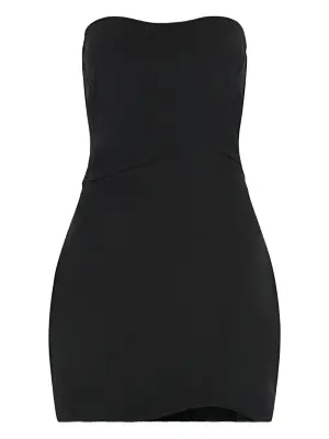 Приталенное мини-платье