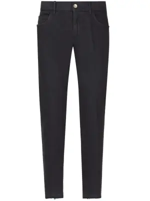 Узкие джинсы со складками