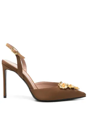 туфли с цветочной аппликацией из коллаборации с Moogu