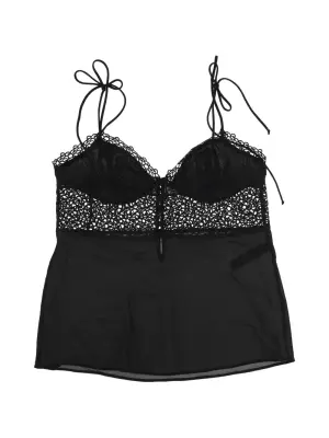 Камисоль с кружевной отделкой