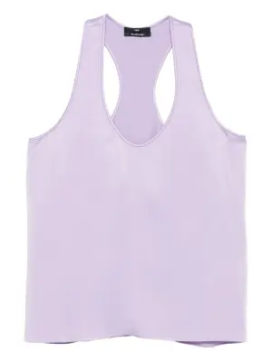 Атласный топ с американской проймой