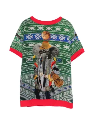 Футболка с принтом слона