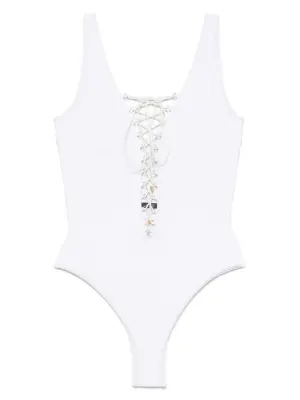 Купальник со шнуровкой