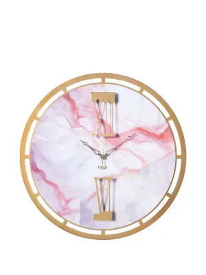 Мраморные часы с римскими цифрами (63 см)