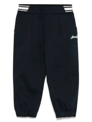 Брюки с вышитым логотипом