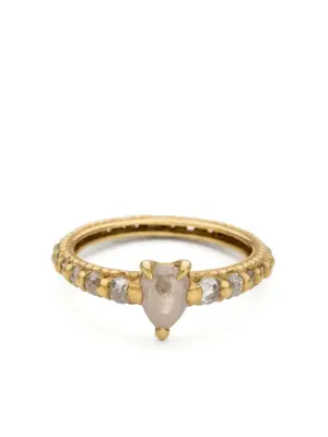 18kt yellow gold Rapunzel diamond ring