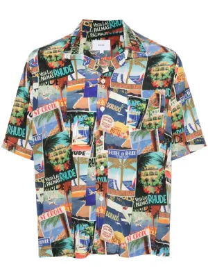 Рубашка с принтом Postal Card