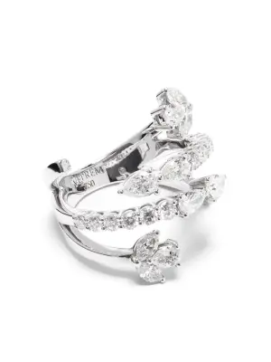 Кольцо Y-Not из белого золота с бриллиантами