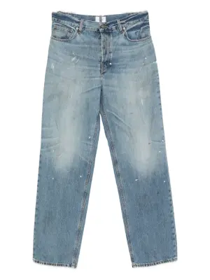 Джинсы с эффектом разбрызганной краски