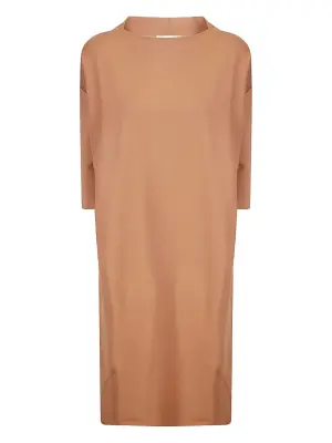 Платье миди с короткими рукавами