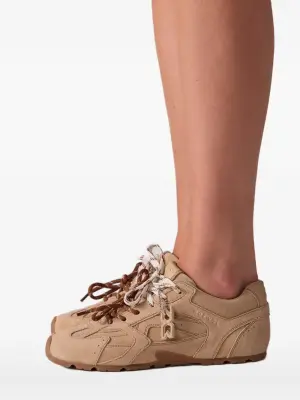 Замшевые кеды низкие