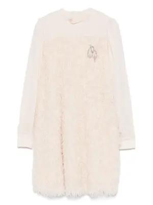 Платье с перьями