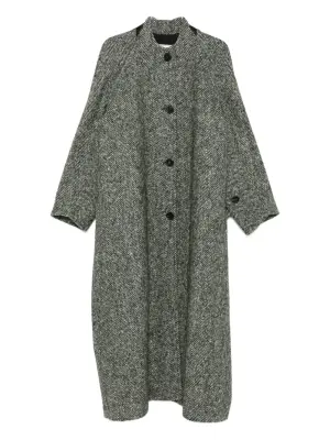 Пальто с узором "ёлочка"