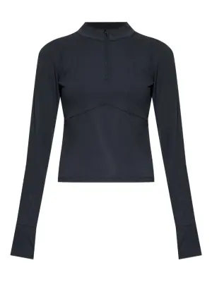 Топ с воротником на молнии