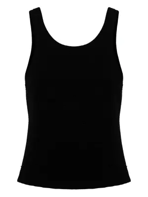 Трикотажная майка в рубчик