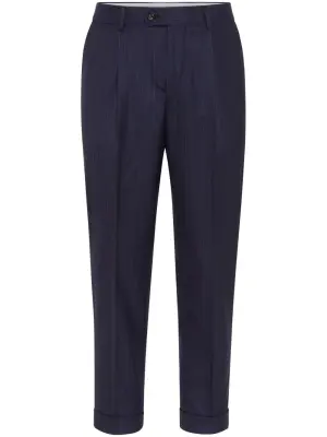Chalk-Stripe wool trousers