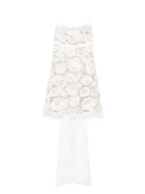 Кружевное платье с фестонами