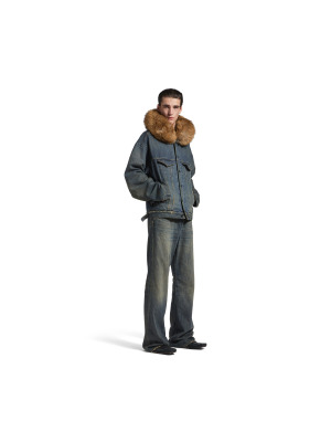 Мужские штаны с заниженной посадкой (синие)