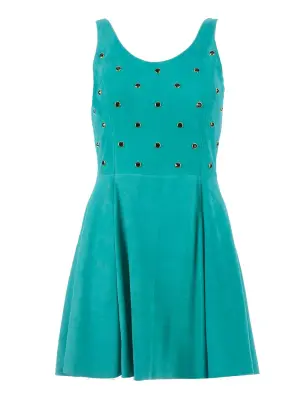 Украшенное кожаное платье