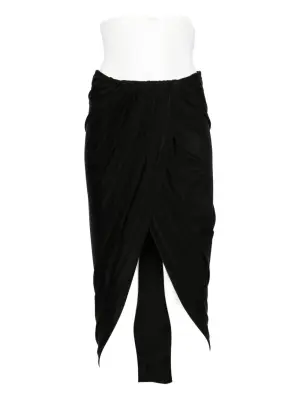 Юбка мини асимметричного кроя с драпировкой