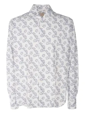 рубашка с цветочным принтом