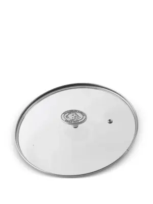 Стеклянная крышка с ручкой из нержавеющей стали