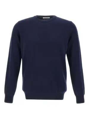 Свитер в рубчик с круглым вырезом