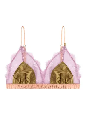 Бюстгальтер с кружевной отделкой