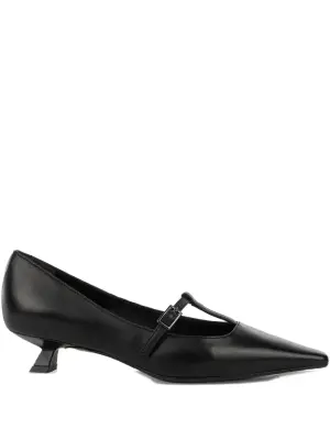 Туфли-лодочки с заострённым носком и Т-образным ремешком