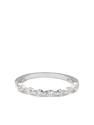 18K recycled white gold Marilyn diamond ring
