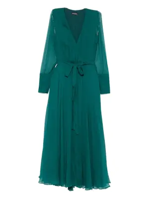 Платье миди с длинными рукавами